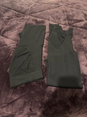 Mamafique Seamless Maternity Leggings—Set of 2
